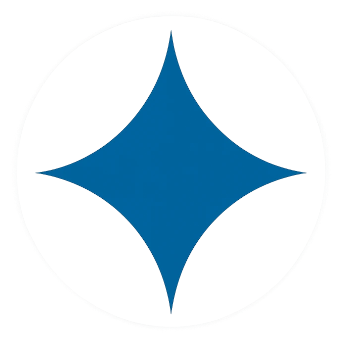 The ProLavia Favicon Logo made of a single dark blue star-like shape